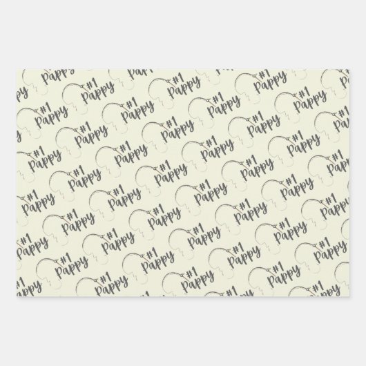 Papppapier für das Wrapping von Fischen — Flachbla Geschenkpapier Set (Vorderseite 2)