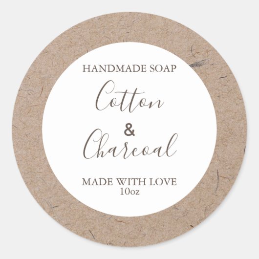 Papppapier für die Flurflasche mit individueller S Runder Aufkleber (Vorderseite)