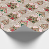 Papppapier für Lebkuchen - braun Geschenkpapier (Ecke)