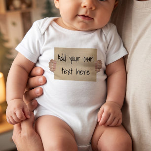 Pappprotest-Zeichen-Schablone Baby Strampler