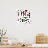 Papppuppe Poster (Küche)