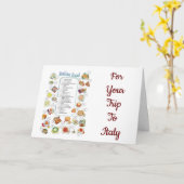 **PAPPREISE FÜR SIE*** NACH **ITALIEN** KARTE (Gelbe Blume)