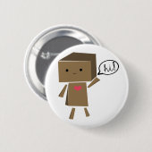 Papproboter: hallo! button (Vorne & Hinten)