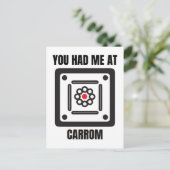 Pappspieler Postkarte (Stehend Vorderseite)