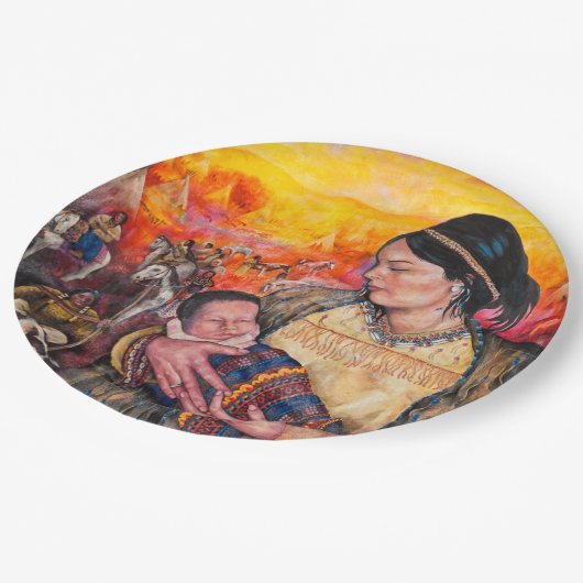 Pappteller (Schrägansicht)