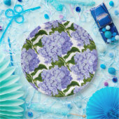 Pappteller - Blaue Hortensien (Party)