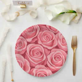 Pappteller Blumen Hochzeit/Bruderparty