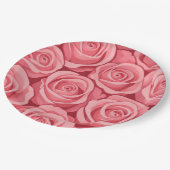 Pappteller Blumen Hochzeit/Bruderparty (Schrägansicht)