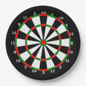 Pappteller - Dartboard-Entwurf (Vorderseite)