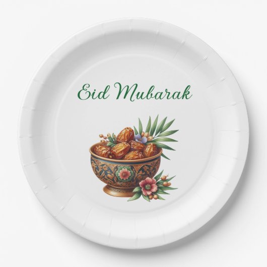 Pappteller-Eid Mubarak Tischdekoration Pappteller (Vorderseite)