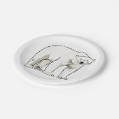 Pappteller Eisbär (Schrägansicht)