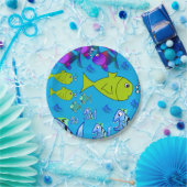 Pappteller Fisch (Party)