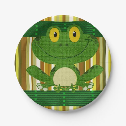 Pappteller Frosch (Vorderseite)