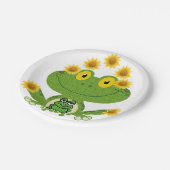 Pappteller Frosch (Schrägansicht)