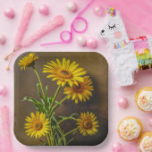 Pappteller (Gelbe Gänseblümchen) (Party)
