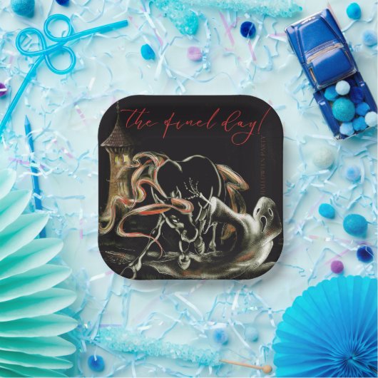 Pappteller Halloween Party mit Geisterpferd (Party)