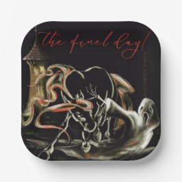 Pappteller Halloween Party mit Geisterpferd 