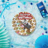 Pappteller, Happy Birthday Schokoladen Chip Cookie Pappteller (Party)