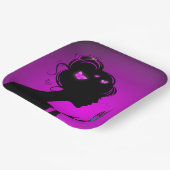 Pappteller Lila (Gewinkelt)