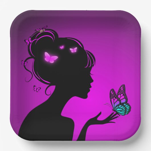 Pappteller Lila (Vorderseite)