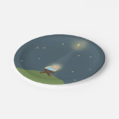 Pappteller mit Baby Jesus-Geburt Christi (Schrägansicht)