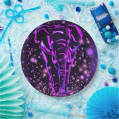 Pappteller mit Elefant (Party)