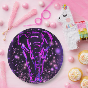 Pappteller mit Elefant