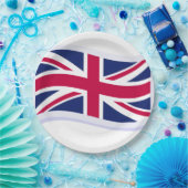 Pappteller mit Union Jack (Party)