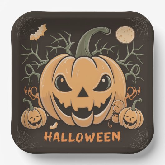 Pappteller Reihe 2 Pumpkin 03 (Vorderseite)