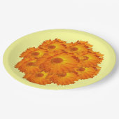 Pappteller - Ringelblumenblüten (Schrägansicht)