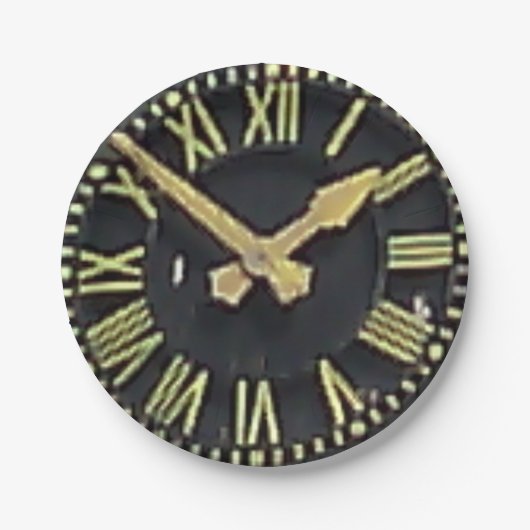 Pappteller: Sefton Kirchen-Uhr Pappteller (Vorderseite)