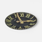 Pappteller: Sefton Kirchen-Uhr Pappteller (Schrägansicht)
