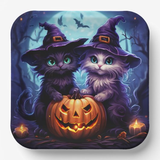 Pappteller Serie 5 Kat (Vorderseite)