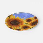 Pappteller Sonnenblumen (Schrägansicht)