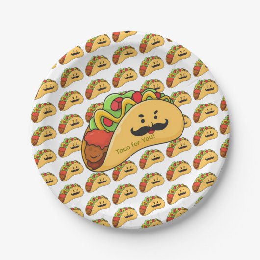 Pappteller, Tacos für dich! Pappteller (Vorderseite)