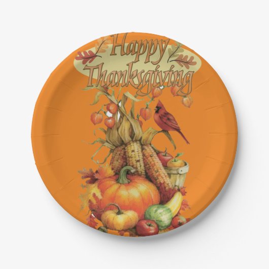 Pappteller Thanksgiving (Vorderseite)