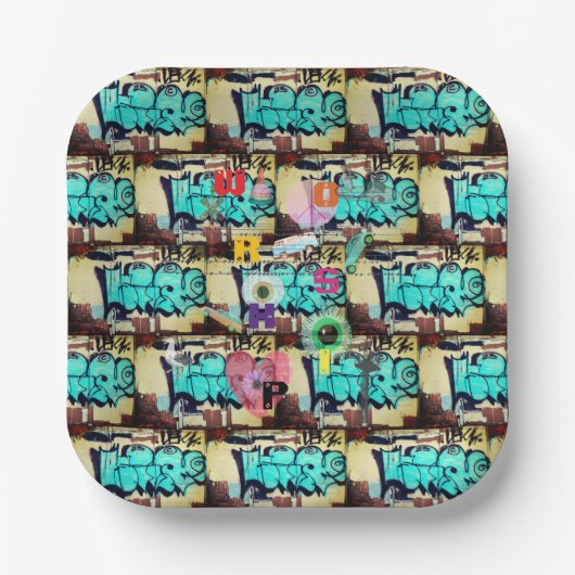 Pappteller Urban Cathedral (Vorderseite)