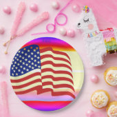 Pappteller--USA-Flagge Pappteller (Party)