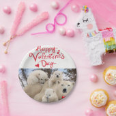 Pappteller Valentinstag Eisbären (Party)