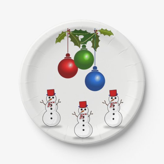 Pappteller Weihnachten (Vorderseite)
