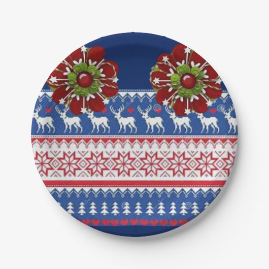 Pappteller Weihnachten (Vorderseite)
