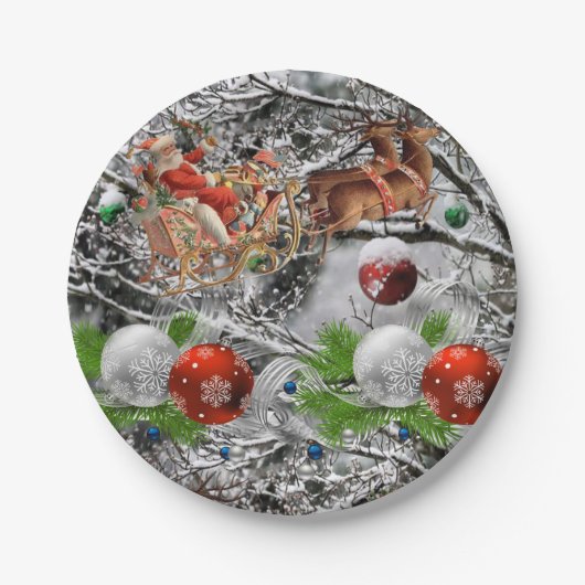 Pappteller Weihnachten (Vorderseite)