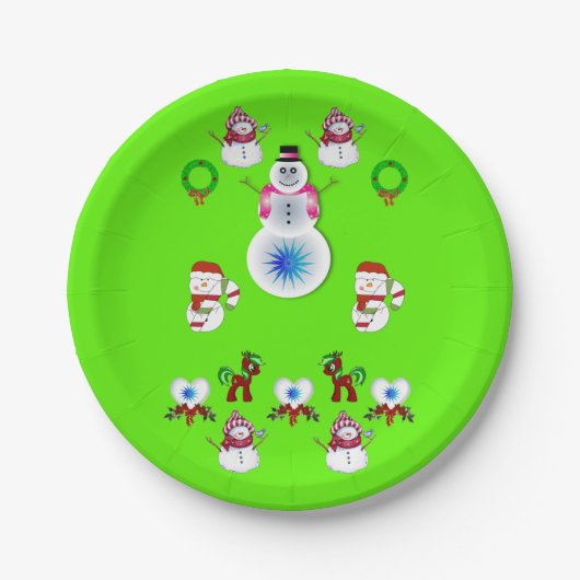 Pappteller Weihnachten (Vorderseite)
