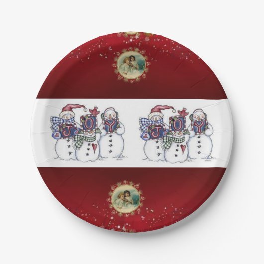 Pappteller Weihnachten (Vorderseite)