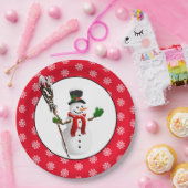 Pappteller-Weihnachts-Schneemann Pappteller (Party)