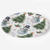 Pappteller-Weihnachtsgeschirr Pappteller (Schrägansicht)