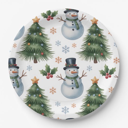 Pappteller-Weihnachtsgeschirr Pappteller (Vorderseite)