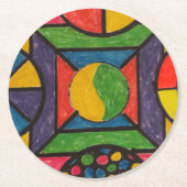 Pappuntersetzer Runder Pappuntersetzer (Vorderseite)