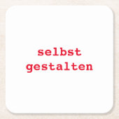 Pappuntersetzer selbst gestalten Rechteckiger Pappuntersetzer (Vorderseite)