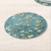 Pappuntersetzer: VAN GOGH: ALMOND BLOSSOM  Runder Pappuntersetzer (Angewinkelt)